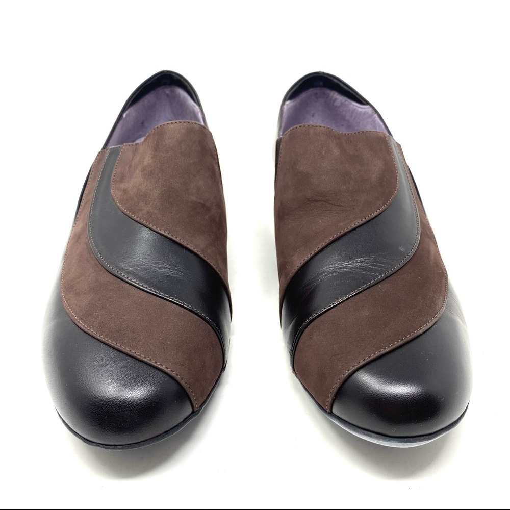 Beautifeel Ashley brown Nubuck combo slip on shoe - Picture 3 of 9